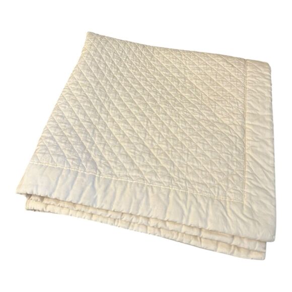 Ralph Lauren Home 25” Euro Square Sham Pillow Cover WYATT Highland Cream - Picture 1 of 4